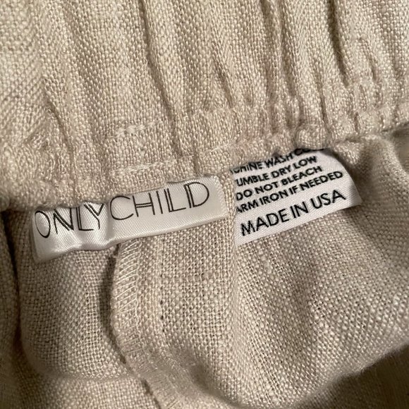 Only Child Cove Wide Leg Pants in Linen - Picture 3 of 4